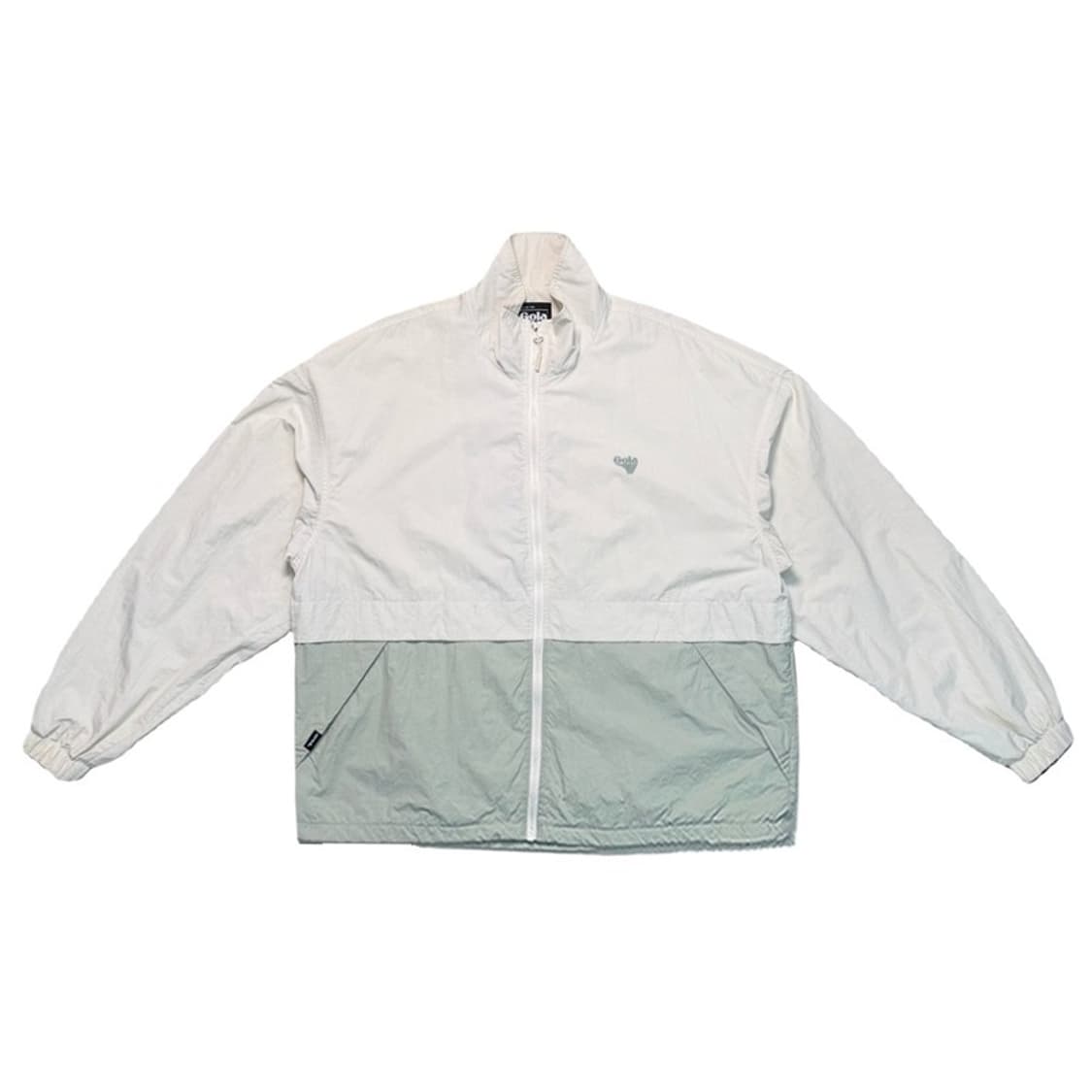 골라 컬러 블록 자켓 크림 M 상품이미지1