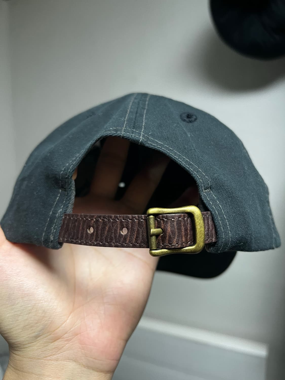 더블알엘 랜치 로고 트윌 볼 캡 블랙 상품이미지6