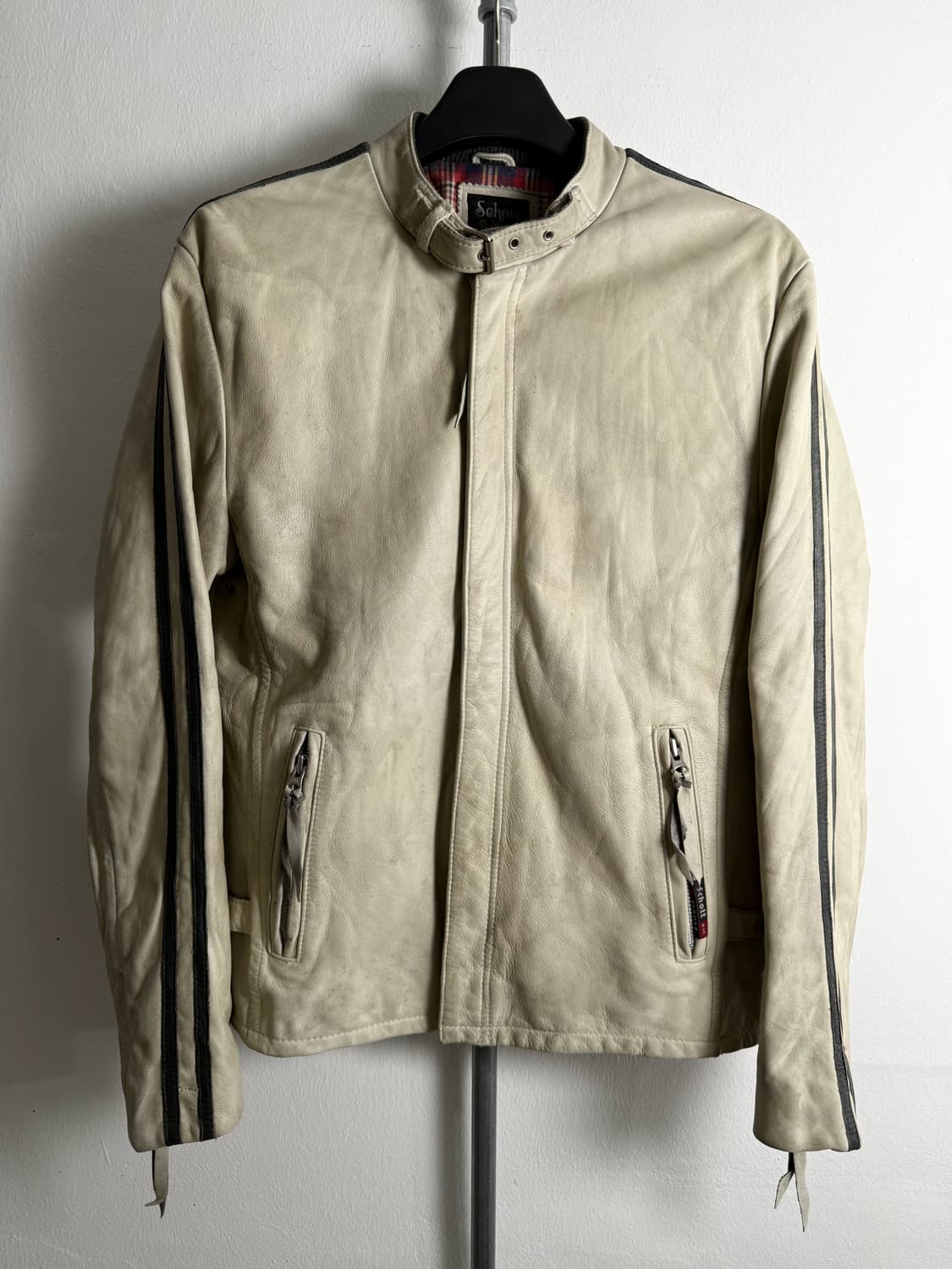 SCHOTT Cowhide Leather Biker Jacket 상품이미지1