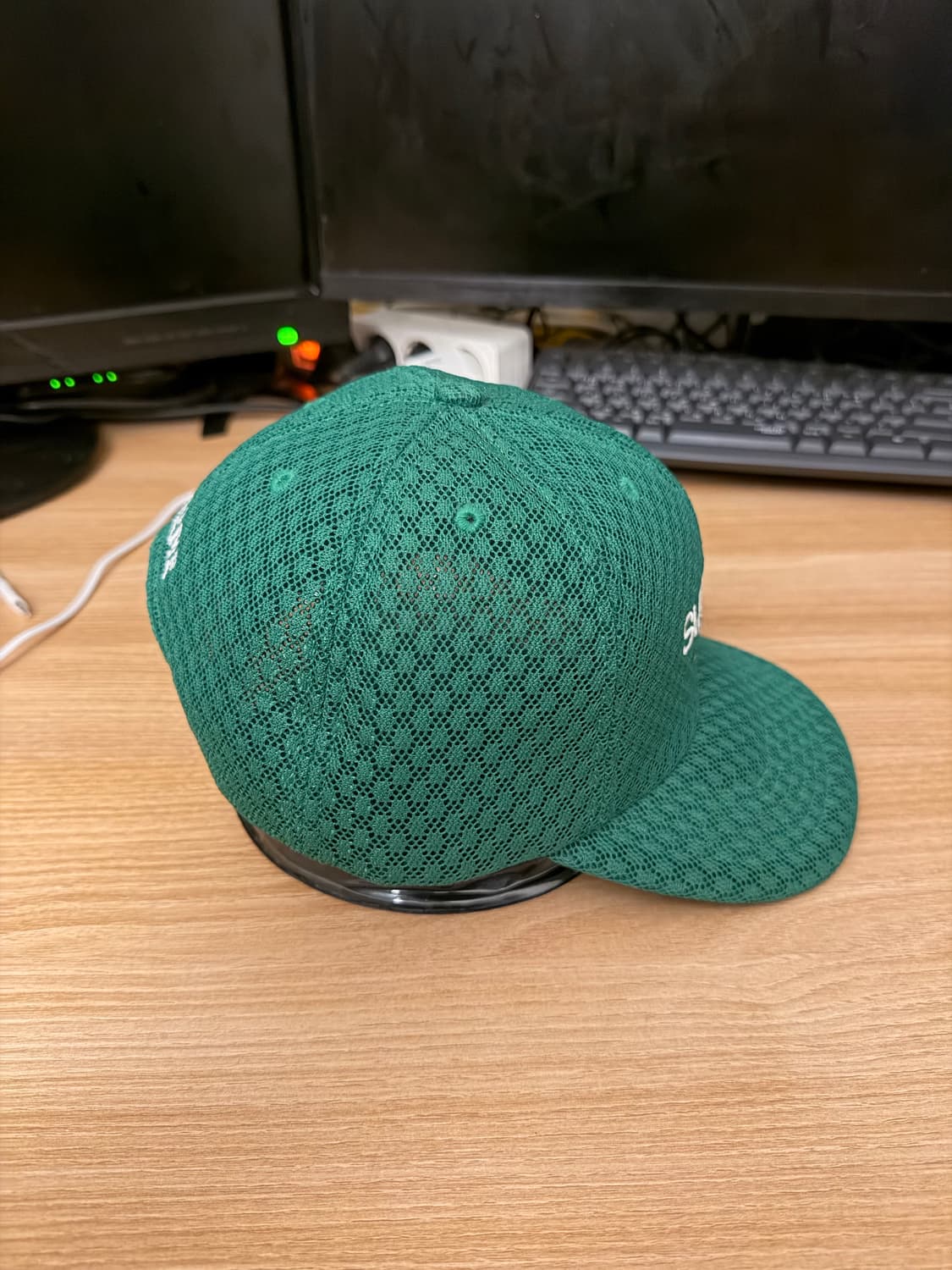 슈프림 클래식로고 메쉬캡 그린 상품이미지2