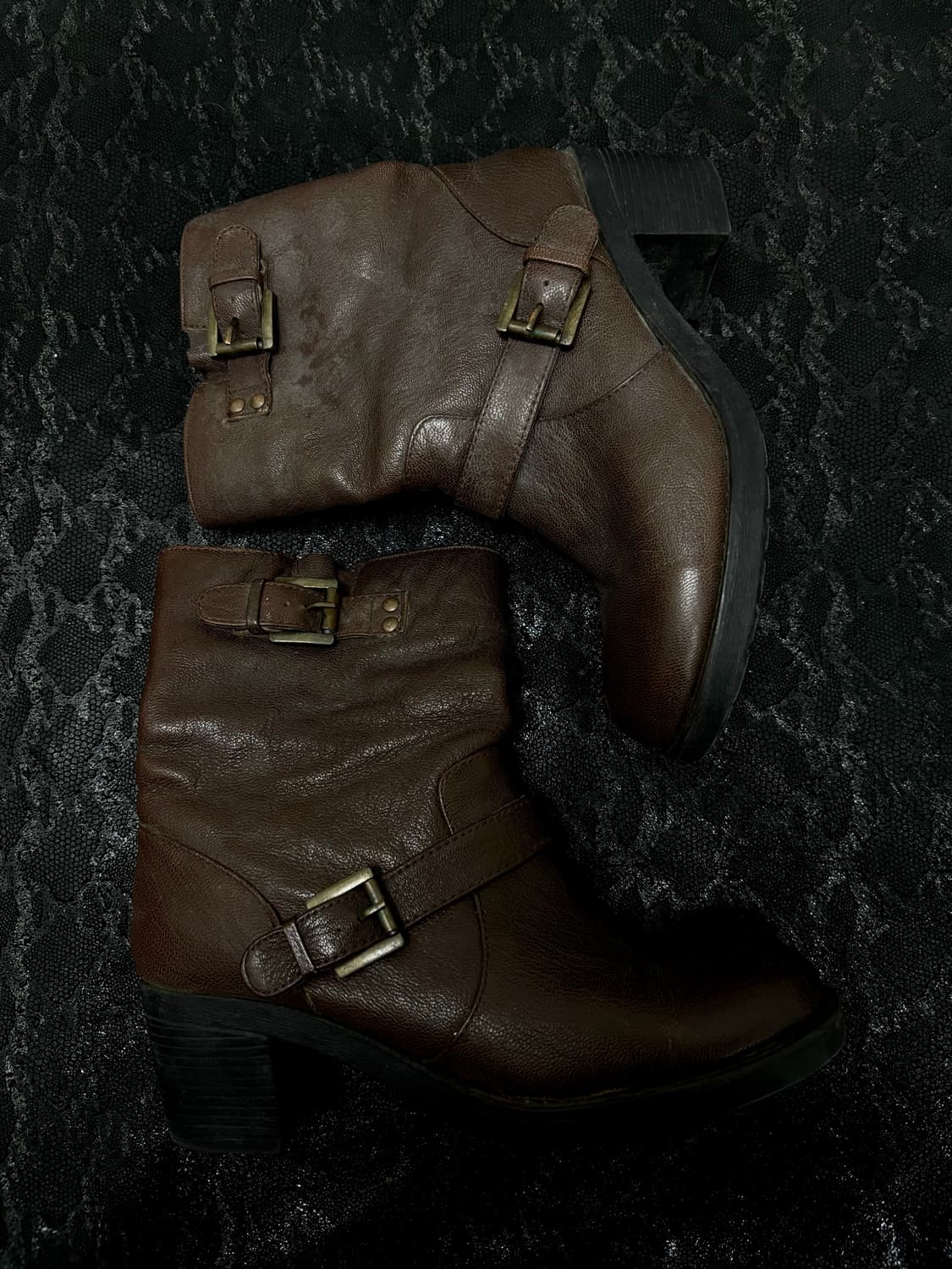 “ELCANTO” Y2K Buckle Detail leathet Boot 상품이미지1
