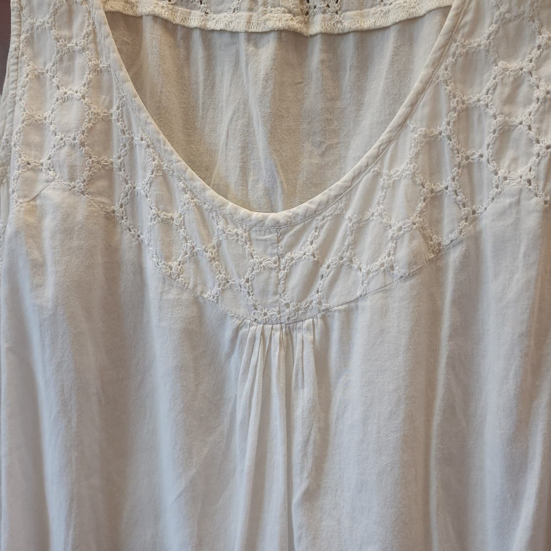 90s 빈티지 블라우스 화이트 프첸치 레이스 원피스 모리걸 42 상품이미지5