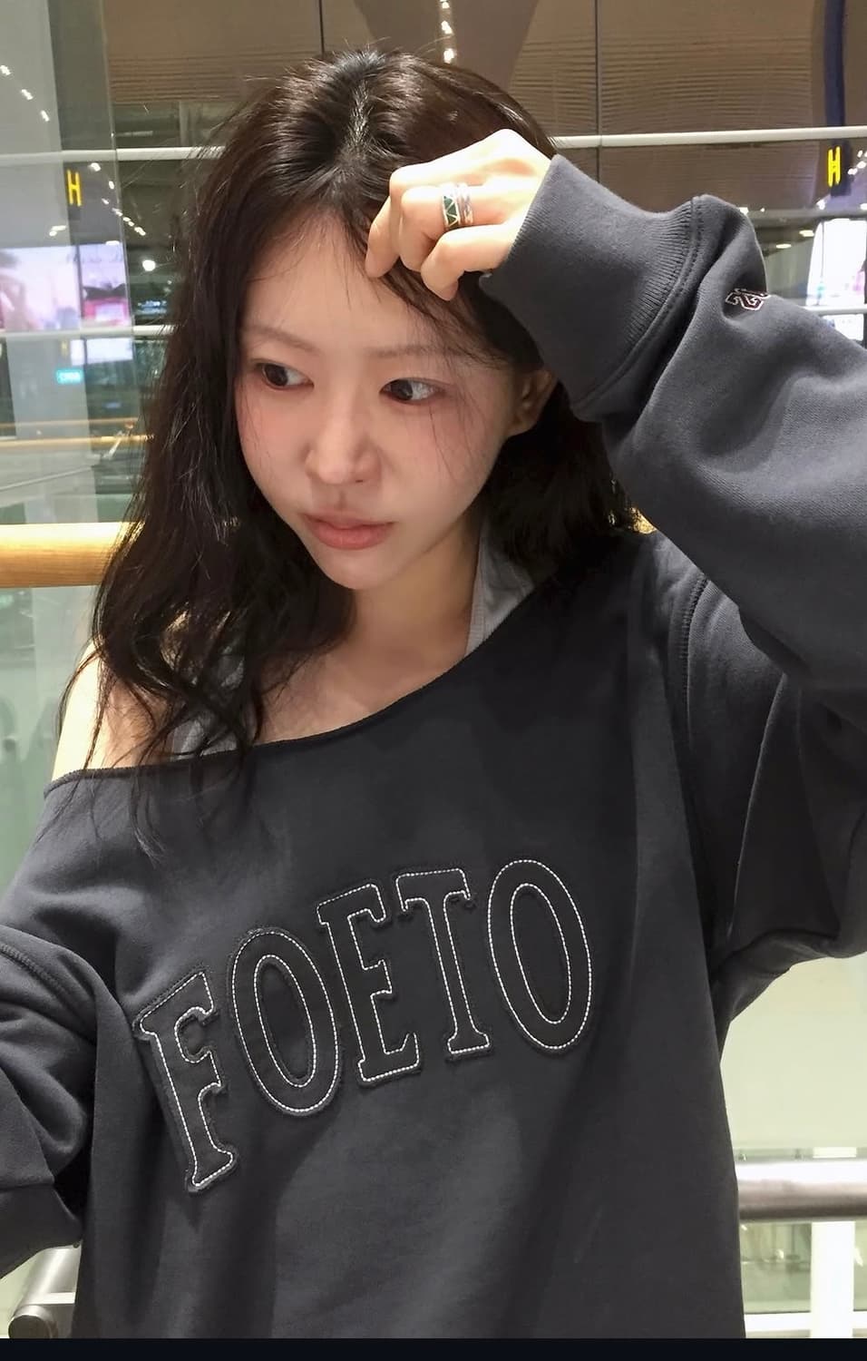 포에토 커넥트 홀터넥 탑 뮤트 블루 상품이미지3