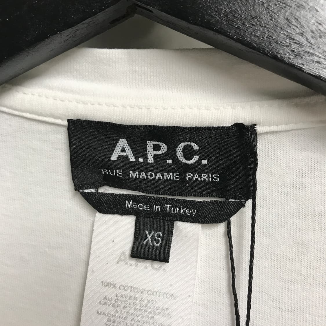 APC 아페쎄 반팔 티셔츠 화이트 XS(W) 상품이미지5