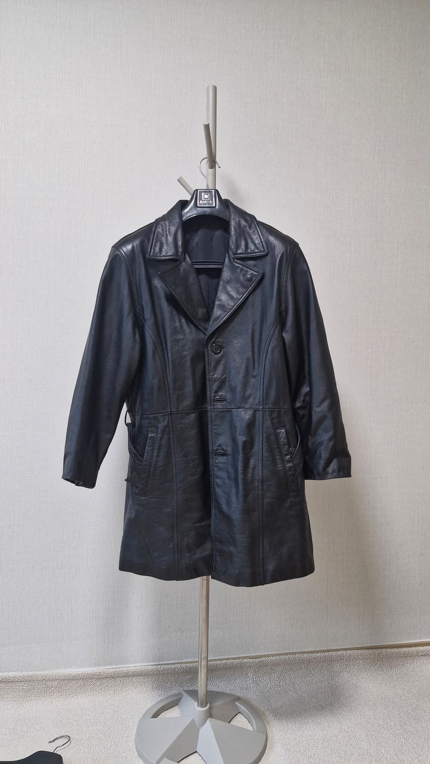 블랙 가죽 코트 105 xl 상품이미지2