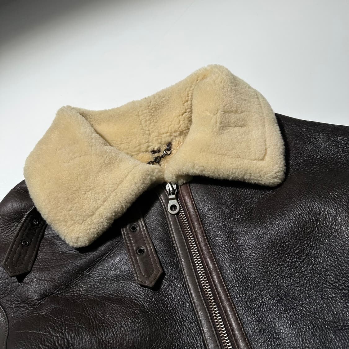 TEODEM B-3 램스킨 시어링 무스탕 봄버 자켓 상품이미지5