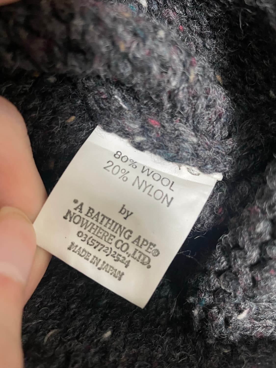 90s 베이프 OG 울 스웨터 상품이미지5