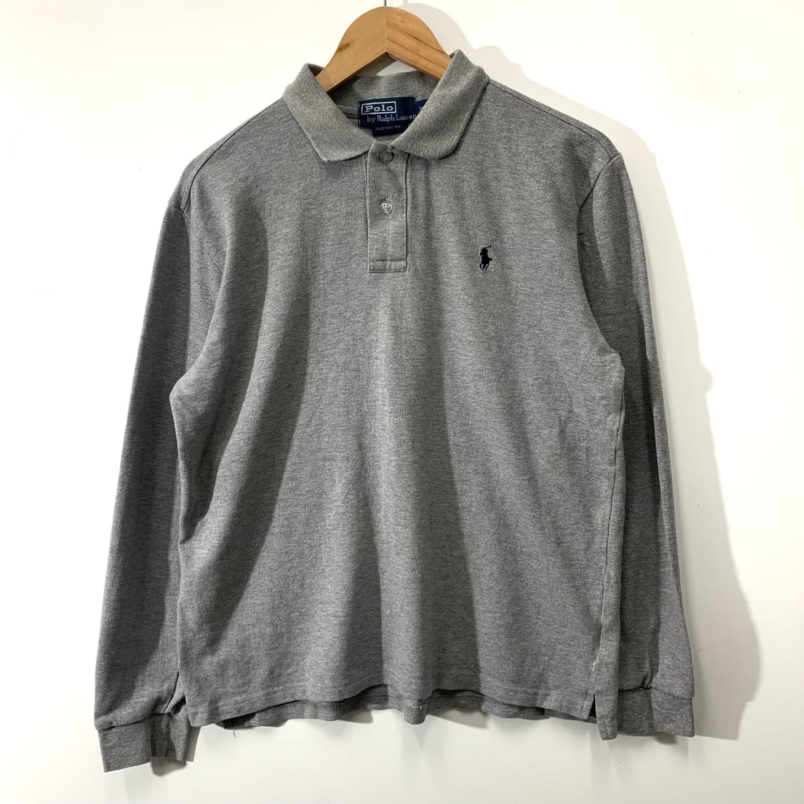 폴로 그레이 긴팔 카라티 상품이미지1