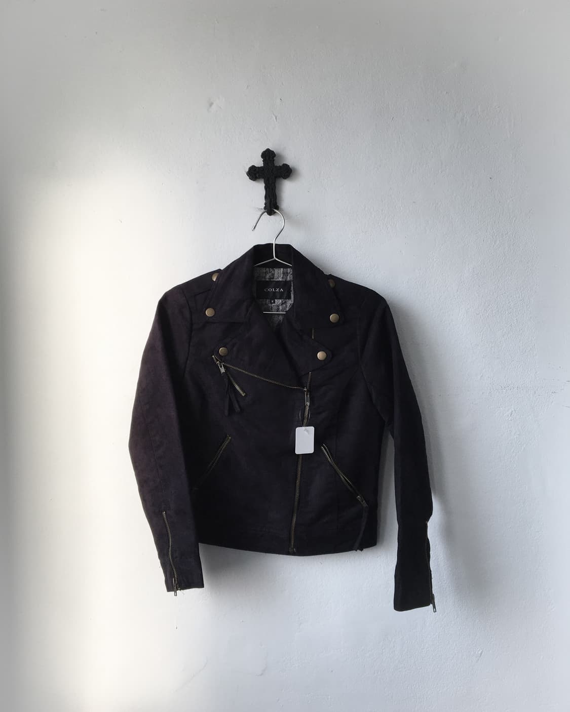 Fake suede rider jacket 상품이미지2