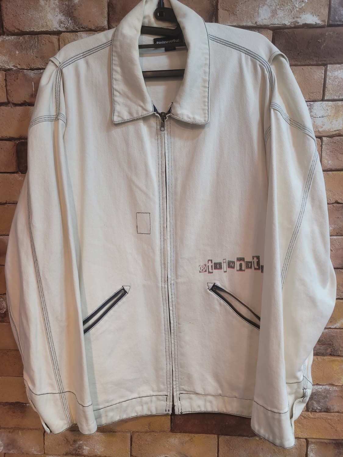 디스이즈네버댓 아이보리 데님 자켓 L 상품이미지1