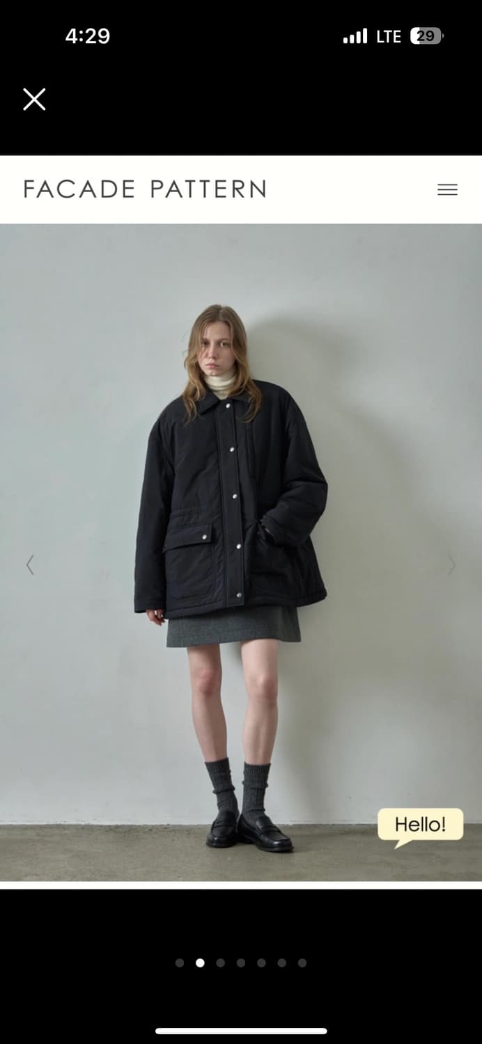 (구해요) 파사드패턴 유틸리티 패디드 점퍼 블랙 상품이미지1