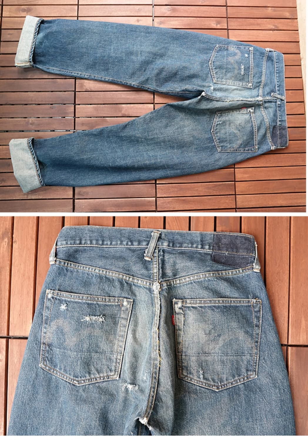 90S EVIS 에비스 에비수 초기모델 빈티지 셀비지데님 31사이즈  상품이미지6