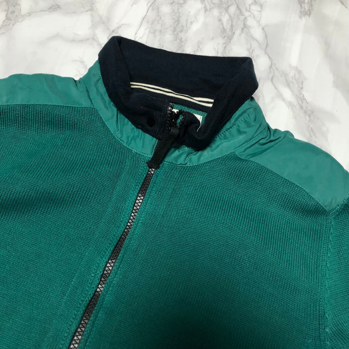 스톤아일랜드 니트 자켓 집업 유니크그린 스톤 상품이미지4