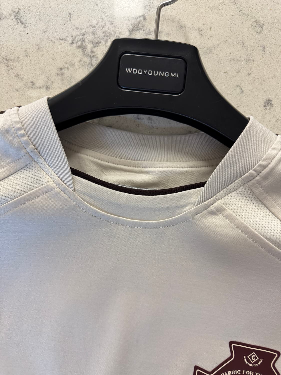 우영미 25ss 베이지 그래픽 티셔츠 48 상품이미지5