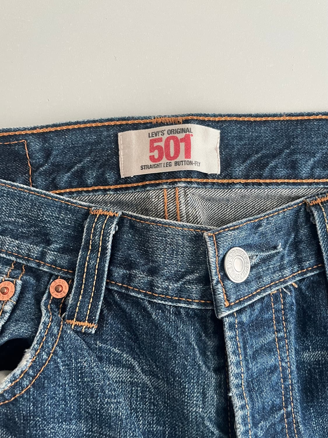 30) 리바이스 501 빈티지워싱 데님 청바지 상품이미지4