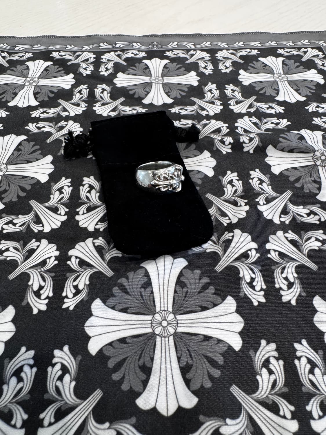 크롬하츠 더블 플로랄 크로스링 v2 8호 상품이미지3