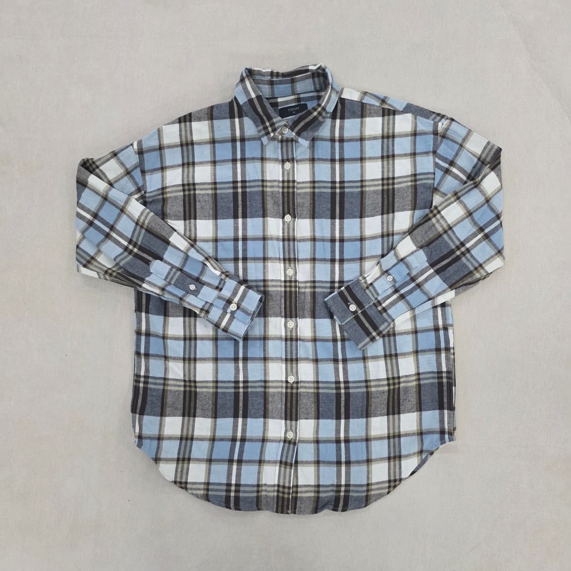 [90] 탑텐 클래식 코튼 체크 셔츠 남방 1231J 상품이미지1