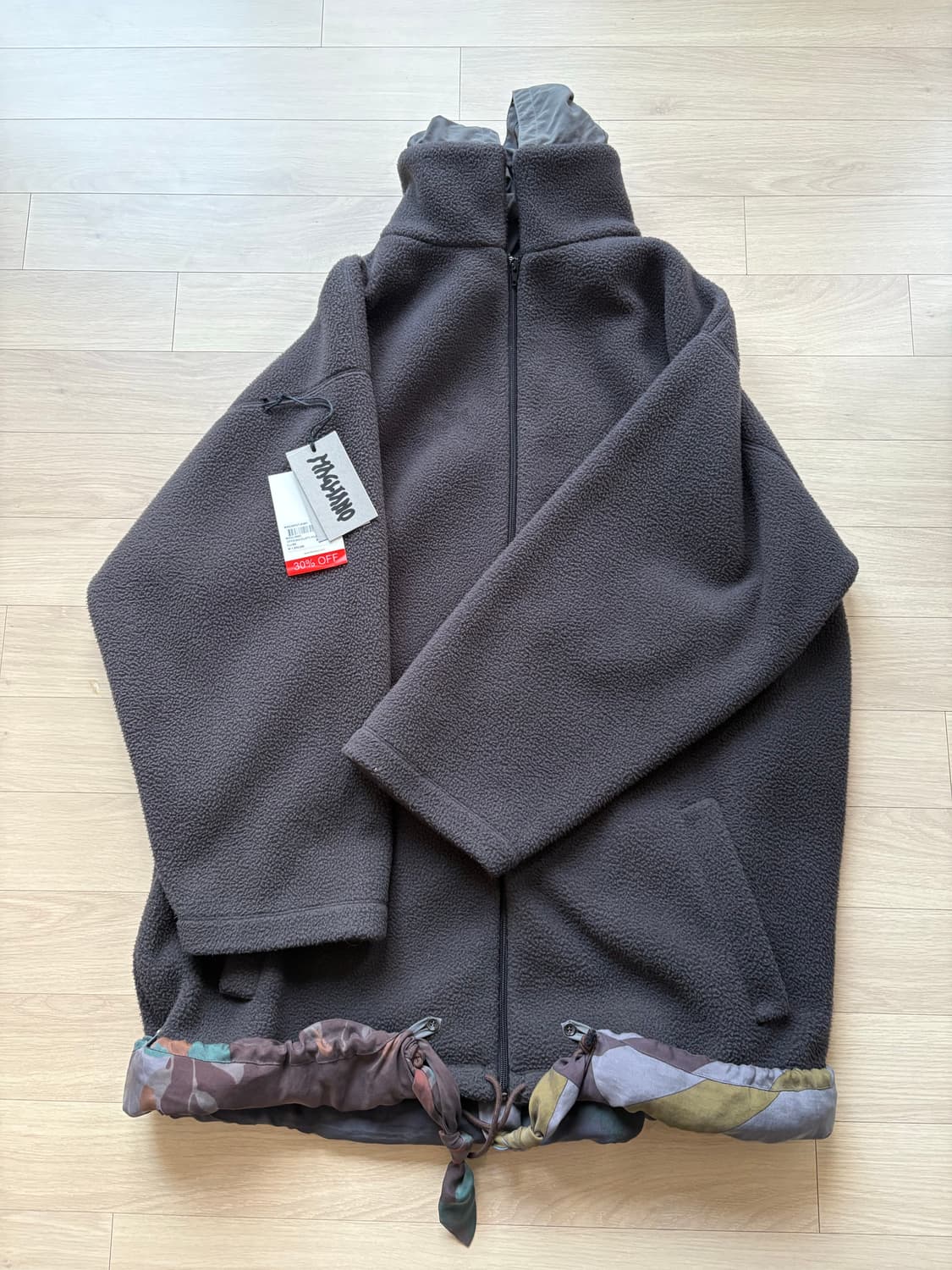 마리아노 Dusty pile 롱 후리스 자켓 상품이미지2