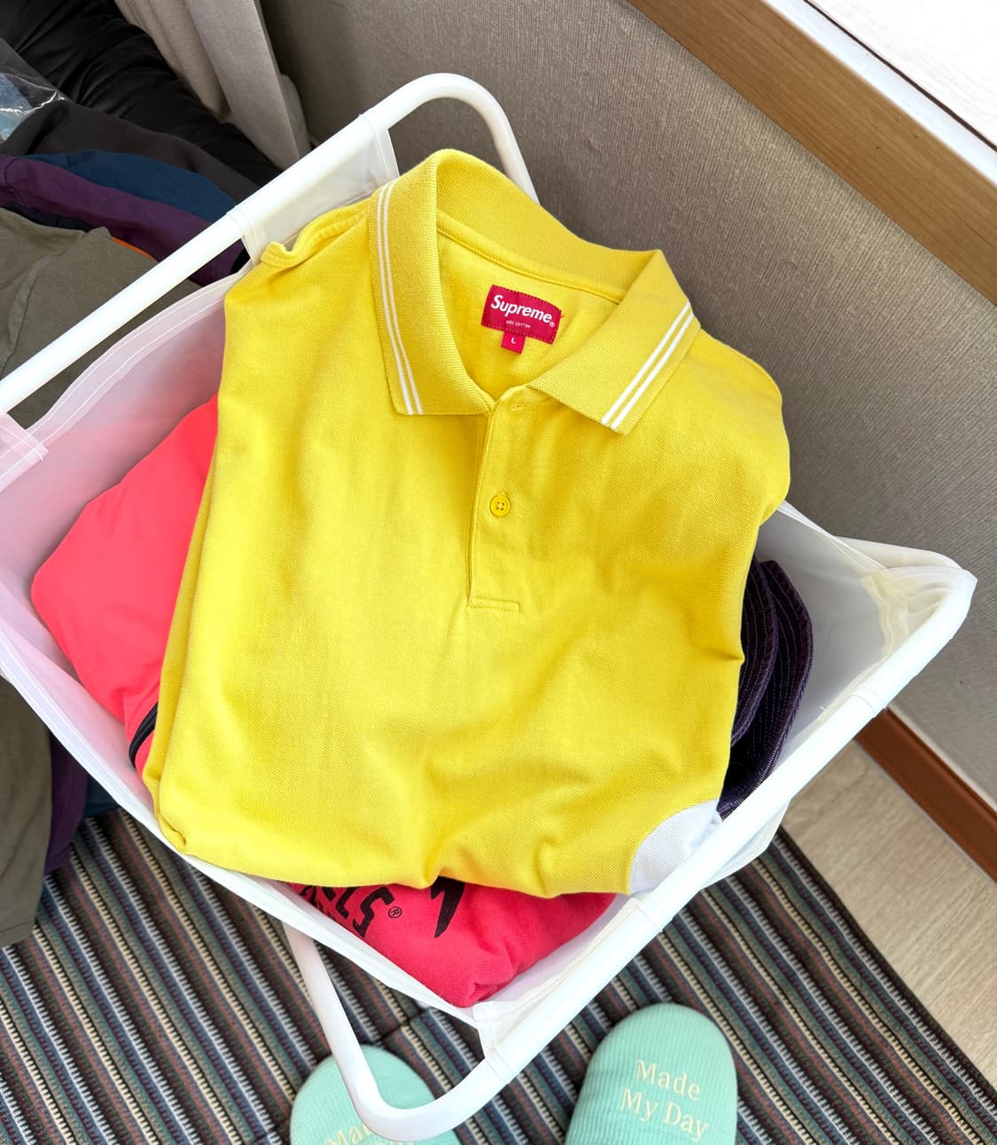 슈프림 s로고 폴로 반팔 티셔츠 상품이미지1