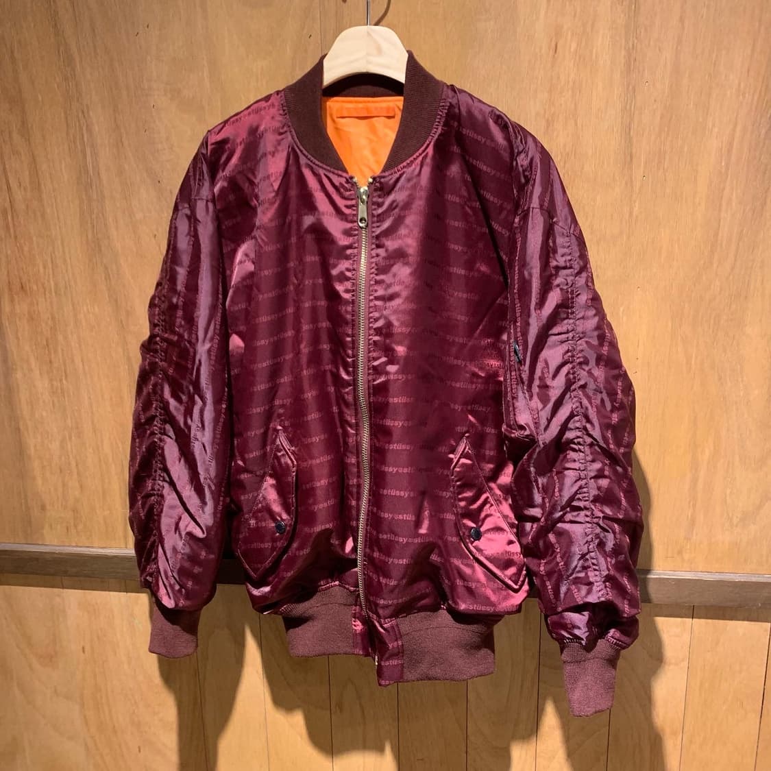 스투시 리버시블 폴리 ma-1 봄버 타입 재킷 상품이미지8