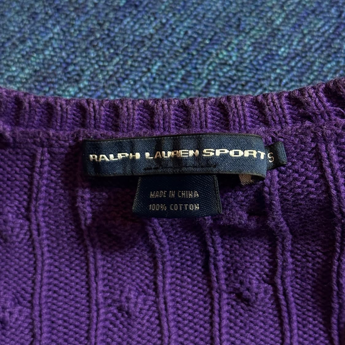 폴로 랄프로렌 퍼플 브이넥 니트 상품이미지4