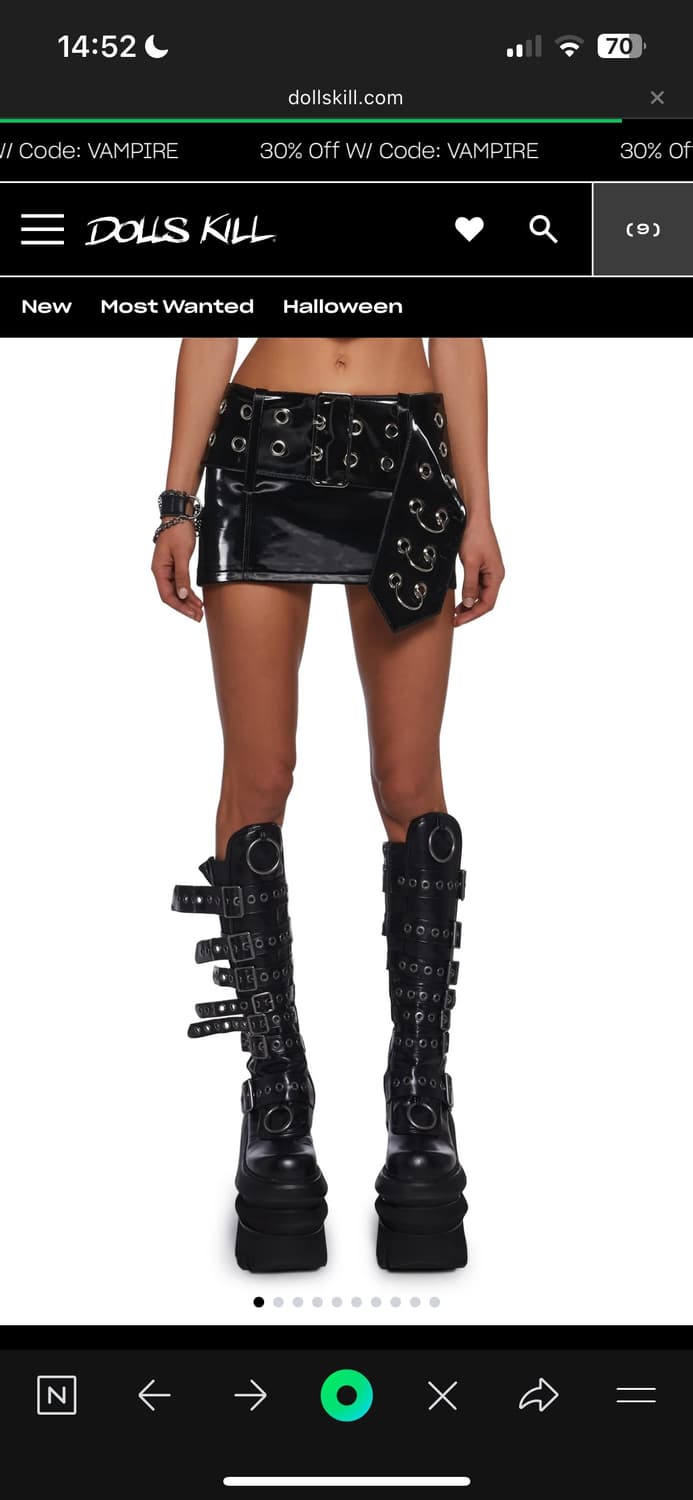 Diatonic Belted Mini Skirt 상품이미지1