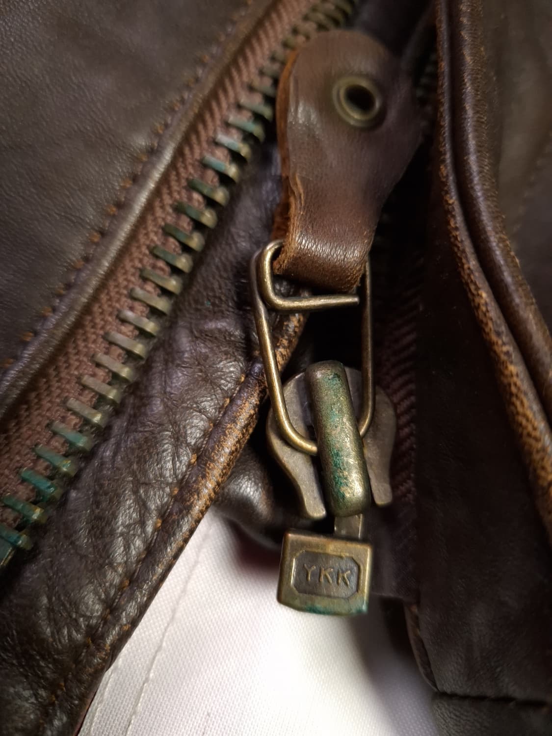 90's 국내산 일본판 빈티지 B-7 리얼레더 항공자켓 상품이미지4