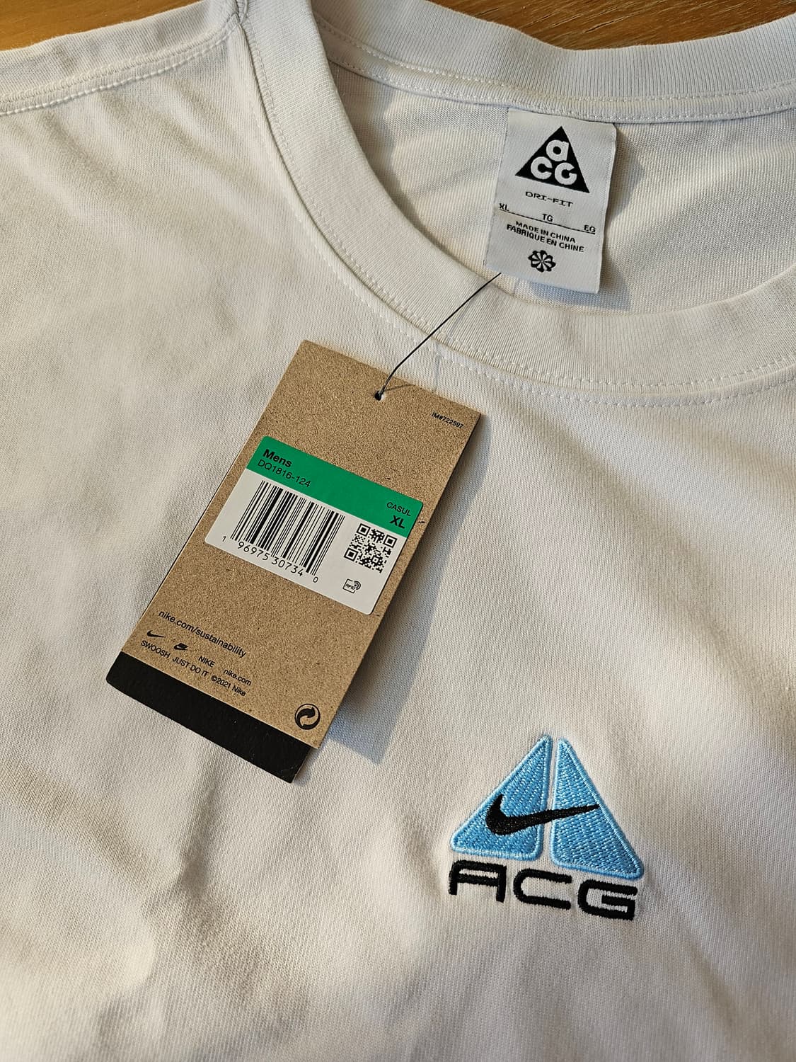 나이키 ACG 반팔 티셔츠 흰색티 105 새상품 택 조던  상품이미지4