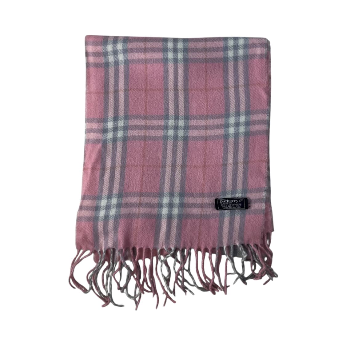 버버리 캐시미어 핑크 노바체크 머플러 상품이미지2