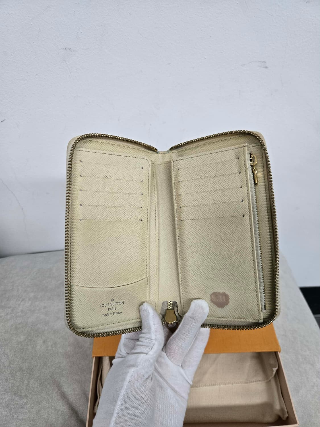 [보증서 정품] 루이비통 다미에 지퍼돌이 장지갑 상품이미지2