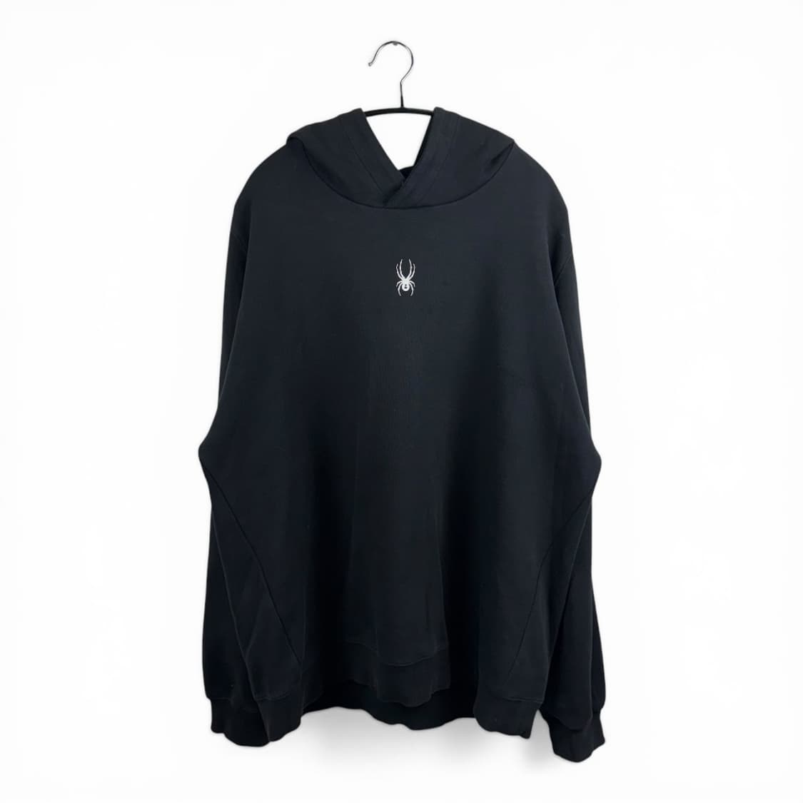 (XL) 스파이더 백로고 후드 티 블랙 상품이미지1