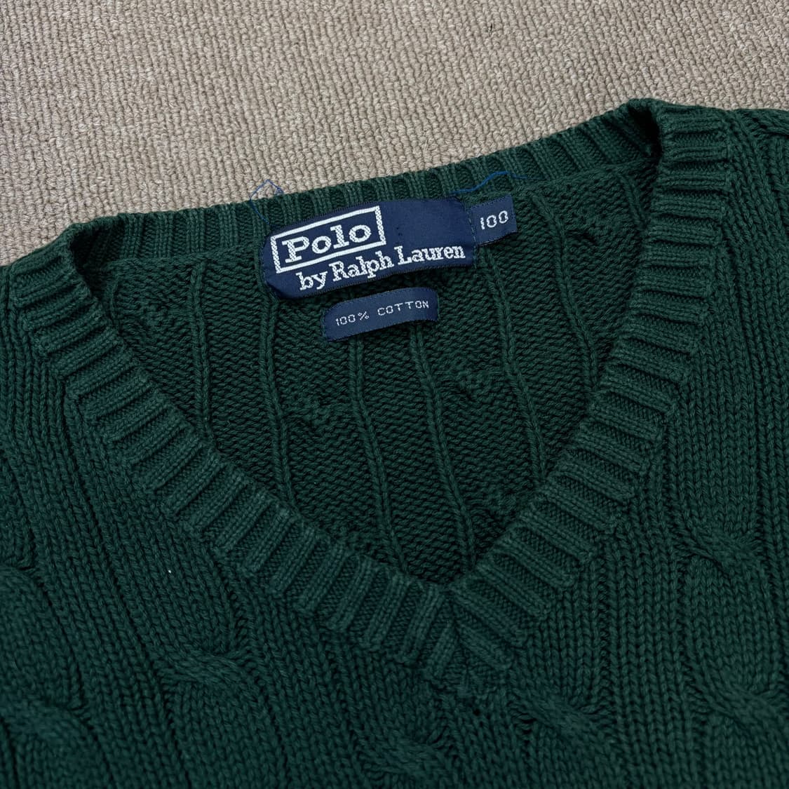 polo 랄프로렌 폴로 v넥 케이블니트  상품이미지2
