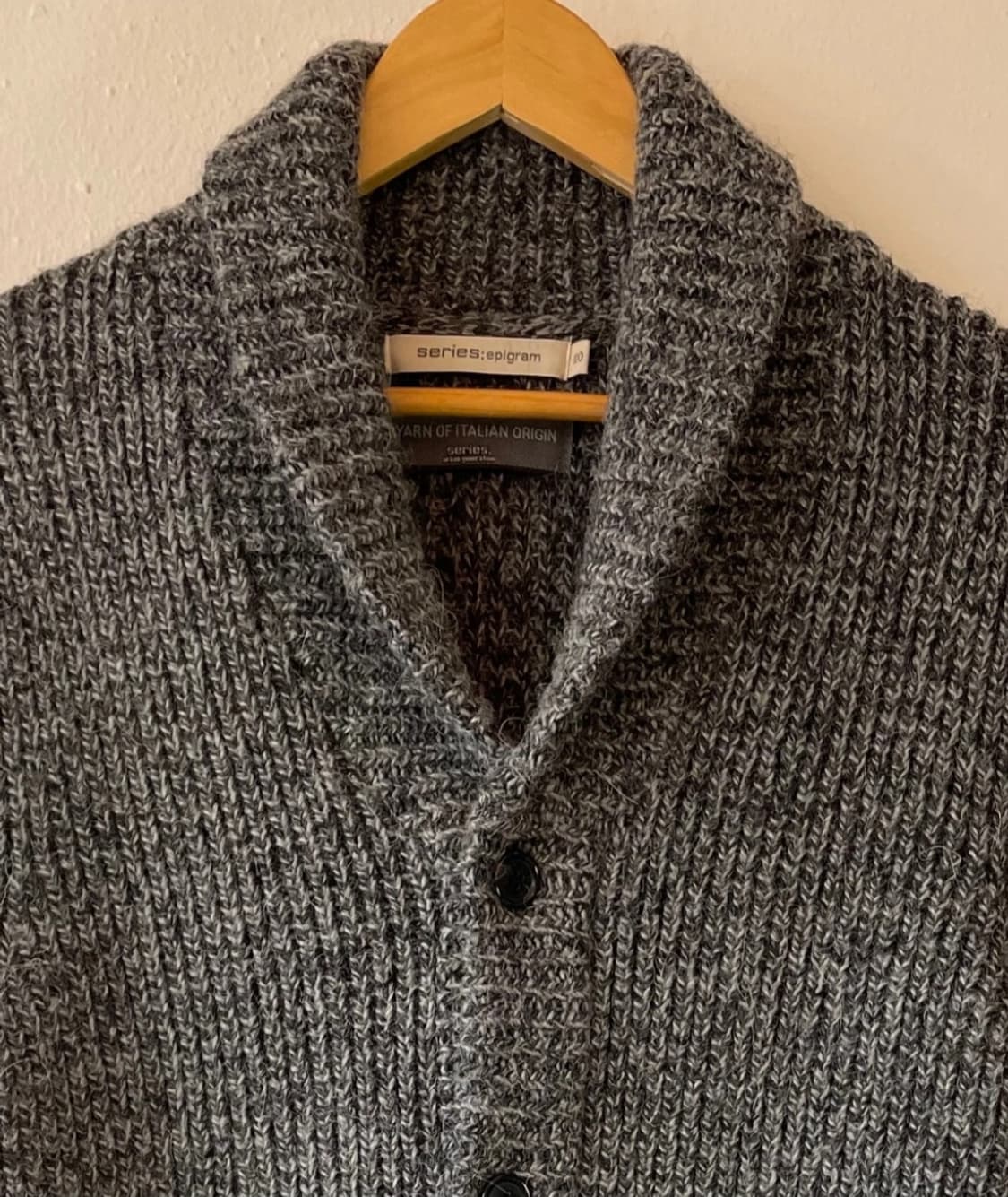시리즈에피그램 남성 숄카라울혼방가디건
 상품이미지2