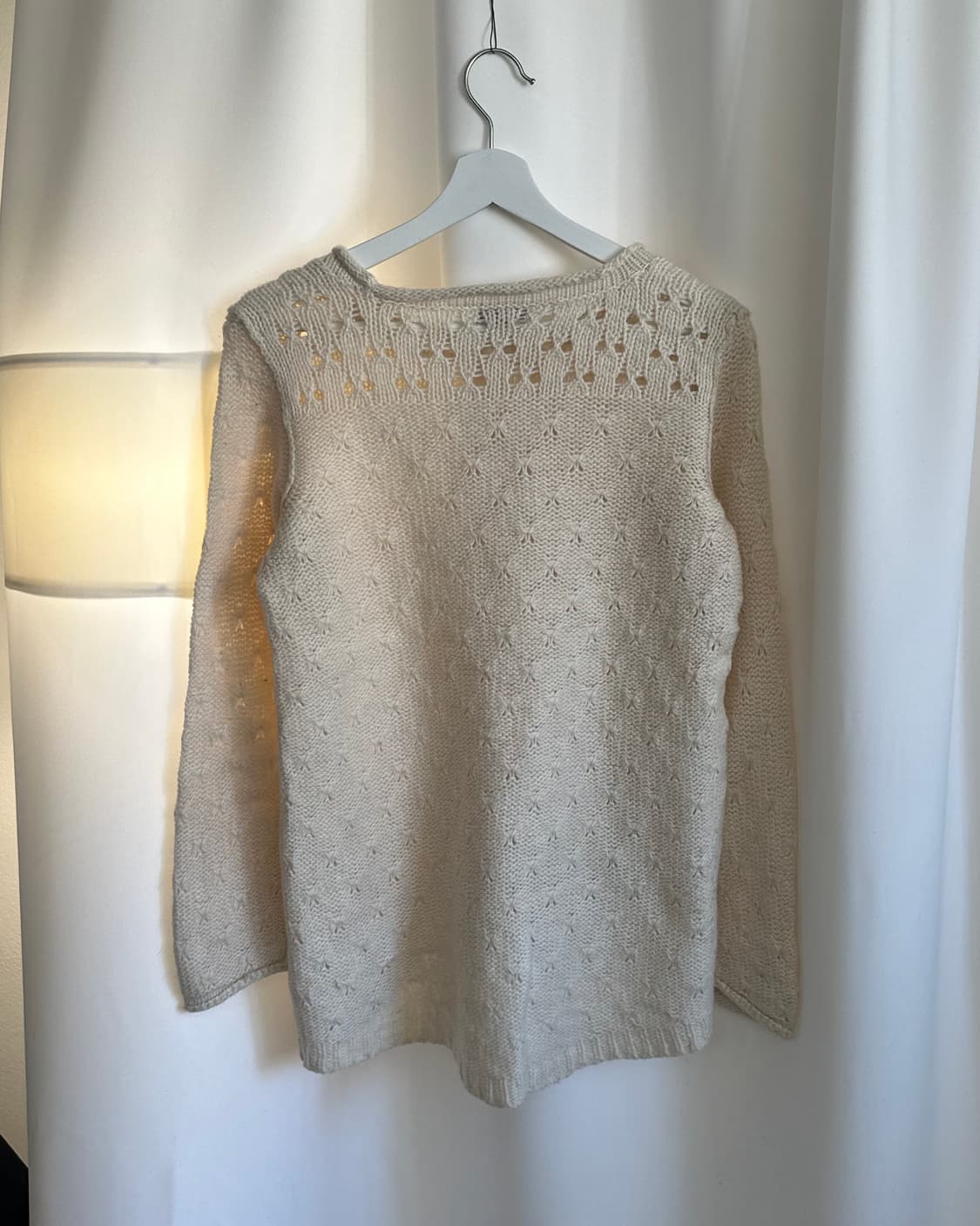 [EDDIE BAUER] ivory punching knit 상품이미지4