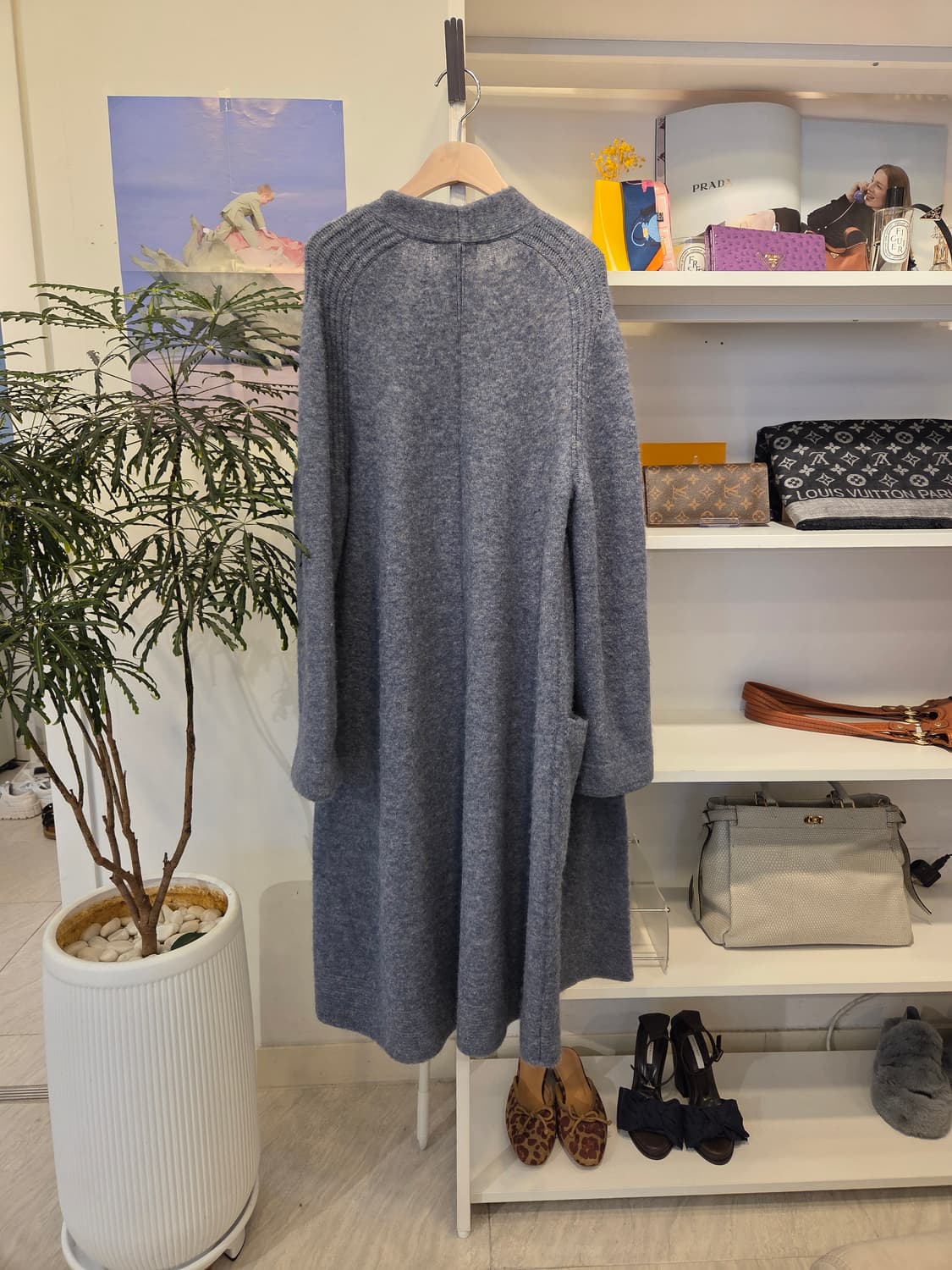 TIME 타임 알파카 블렌딩 롱 가디건 상품이미지7