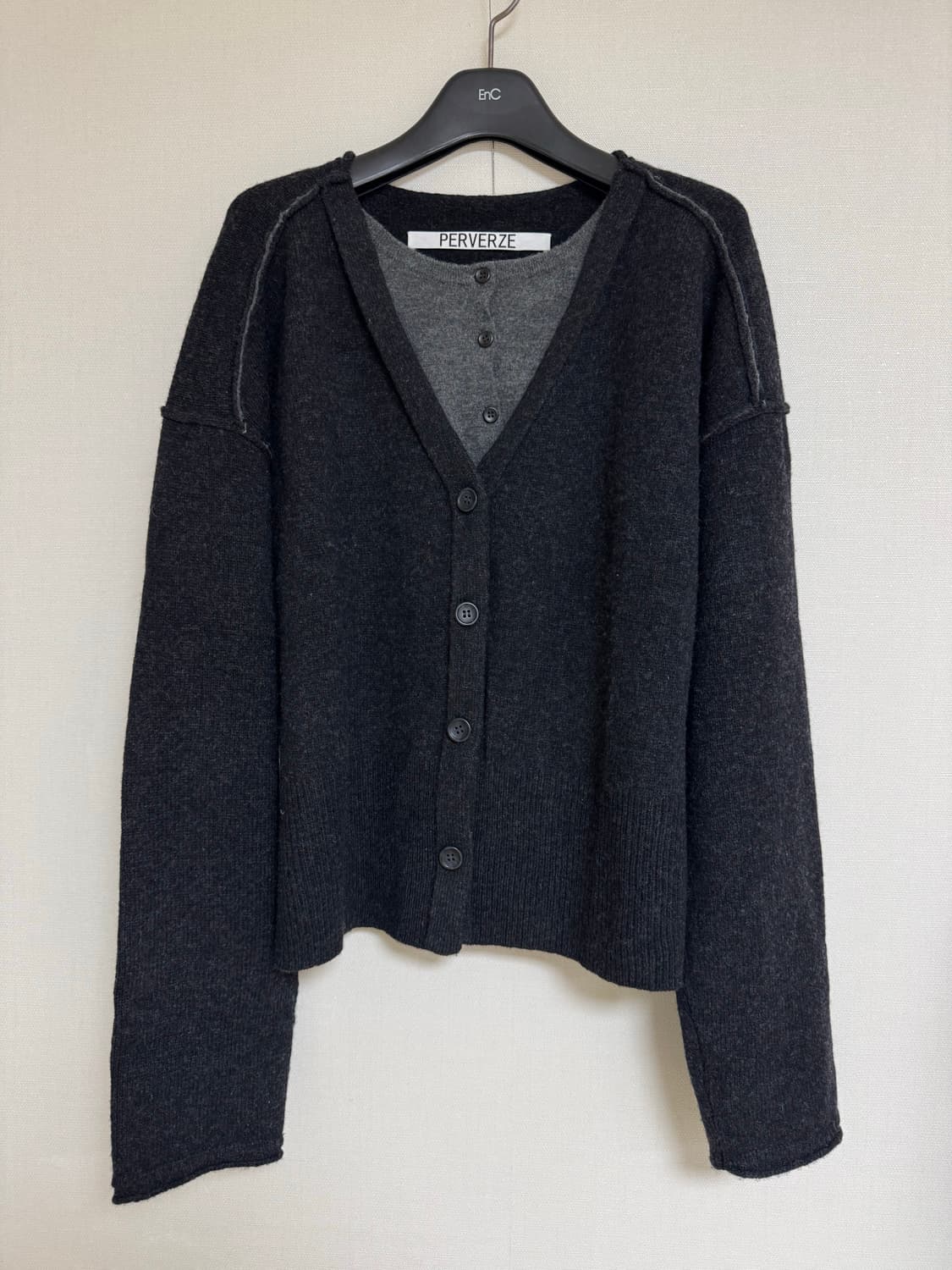 퍼버즈 Perverze Twin layered knit cardigan 상품이미지1