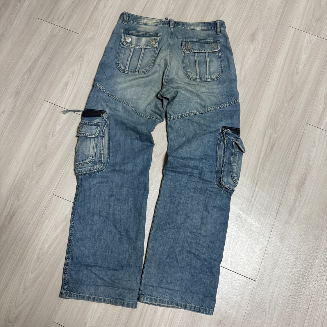 빈티지 카고 포켓 데님진 상품이미지4