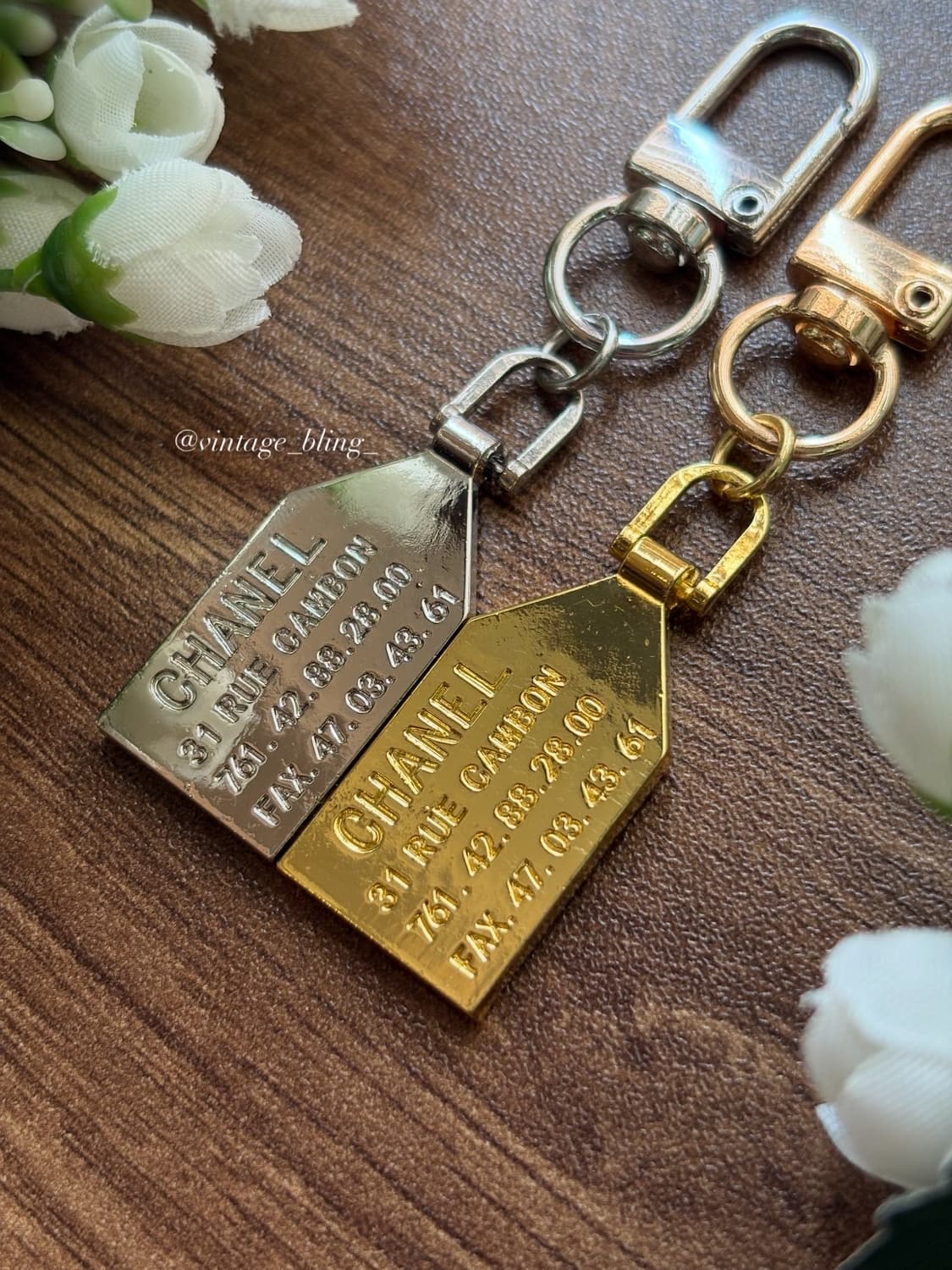 샤넬 깜봉 메탈 태그 백참 키링 키체인 상품이미지2