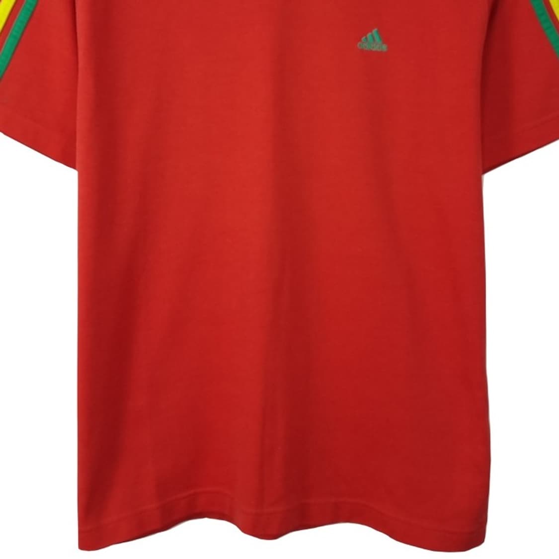 [아디다스] 00s 빈티지 로고 프린팅 삼선 반팔티 레드 M20218 상품이미지5
