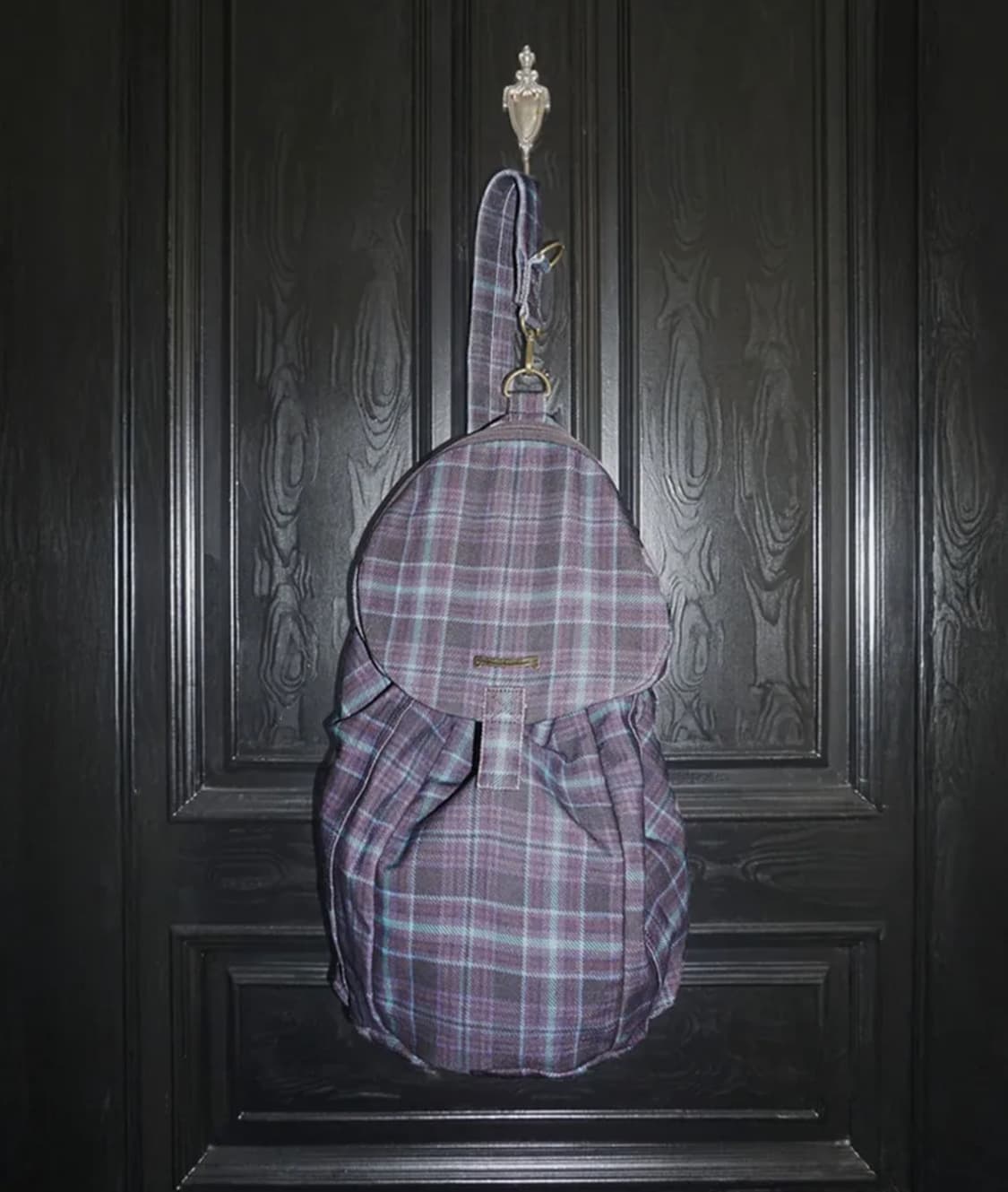 스컬프터 Three-Way Twill Bag Purple Check 상품이미지2