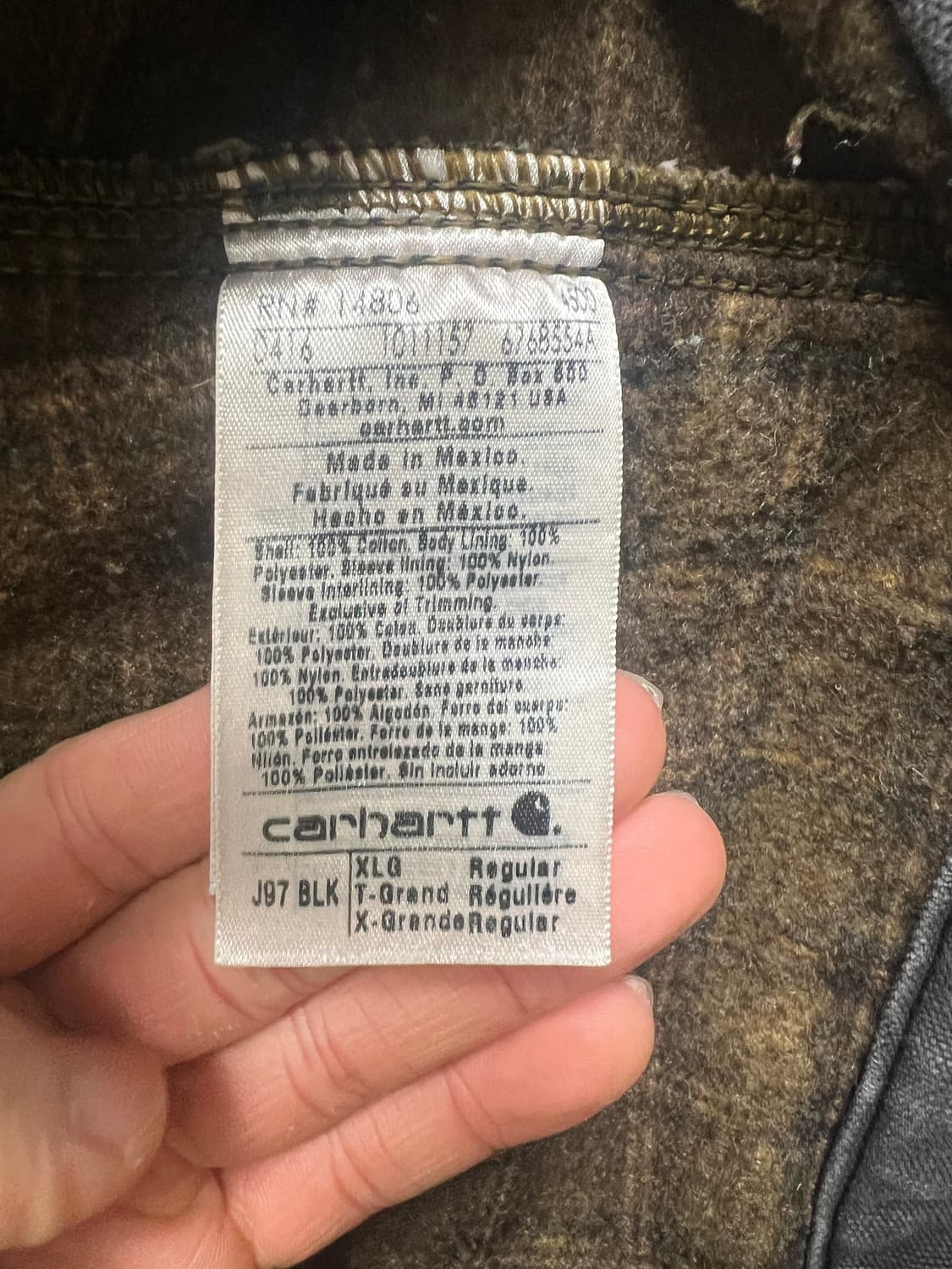 칼하트 디트로이트 J97 BLK 리다이닝 상품이미지4