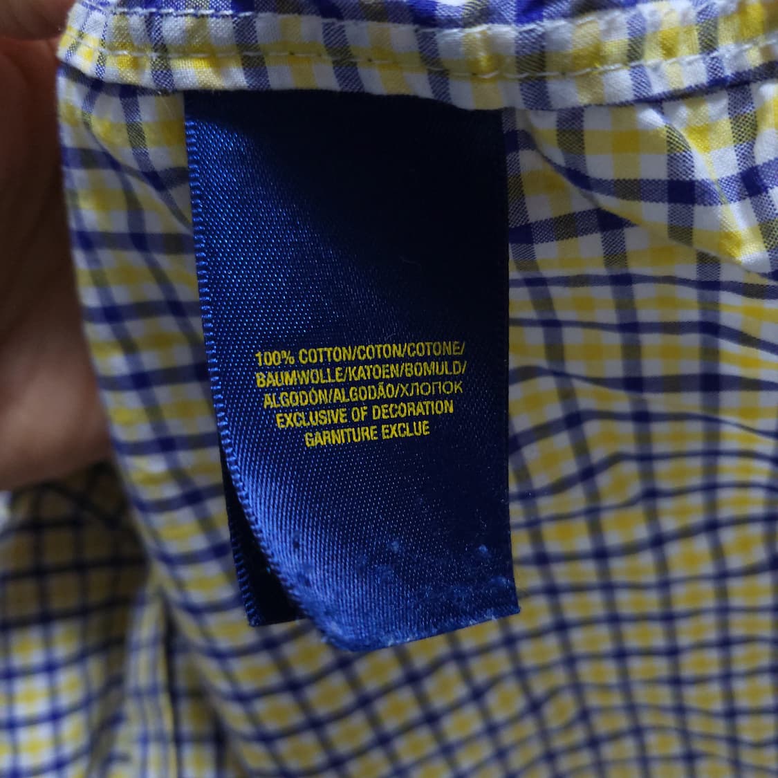 폴로 주니어 체크 긴팔셔츠 XL 0325 상품이미지7