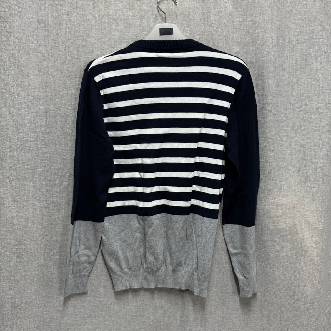 [L] 디젤(DIESEL) 스트라이프 얇은 코튼 긴팔 니트 상품이미지5