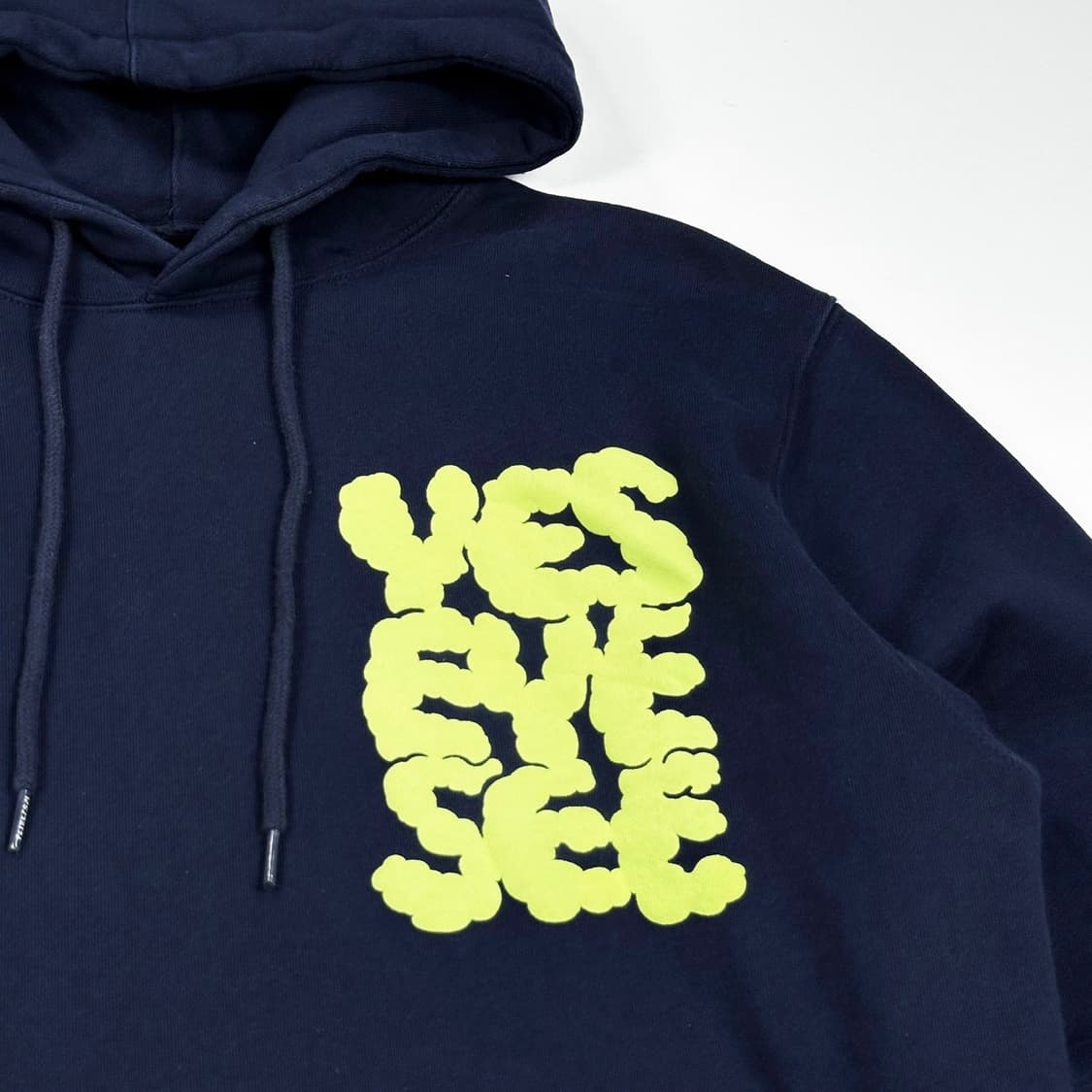 예스아이씨 네이비 헤비 코튼 후드티 (실측 L) 상품이미지4