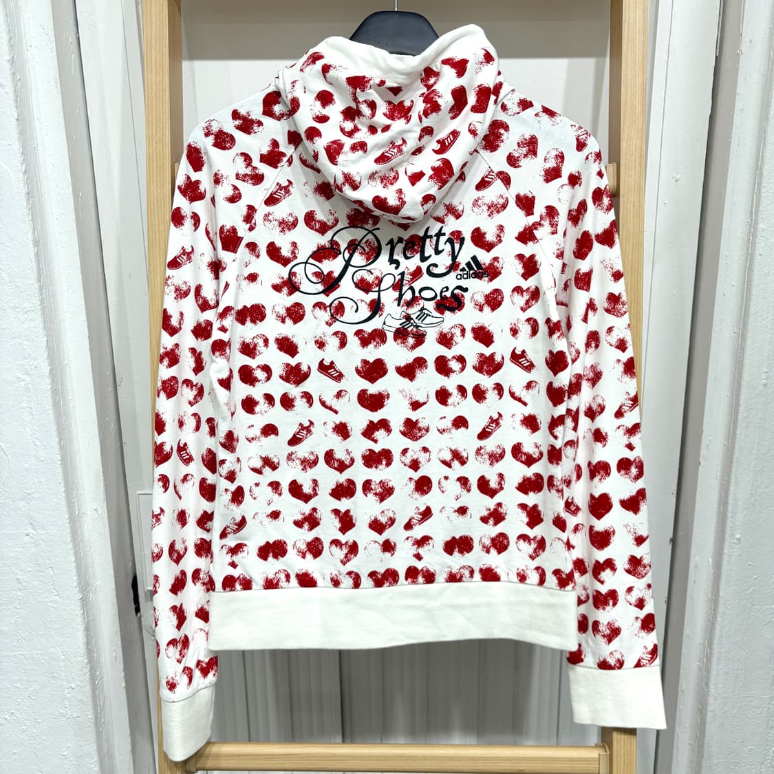 아디다스 하트 패턴 여성 후드집업 상품이미지2