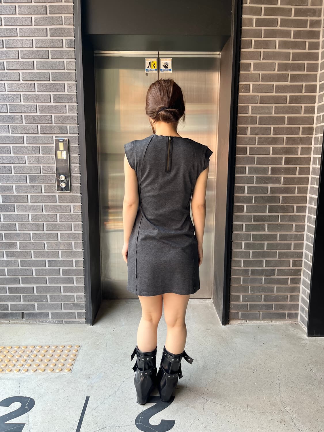 Desigual 그래픽 미니 드레스 상품이미지4