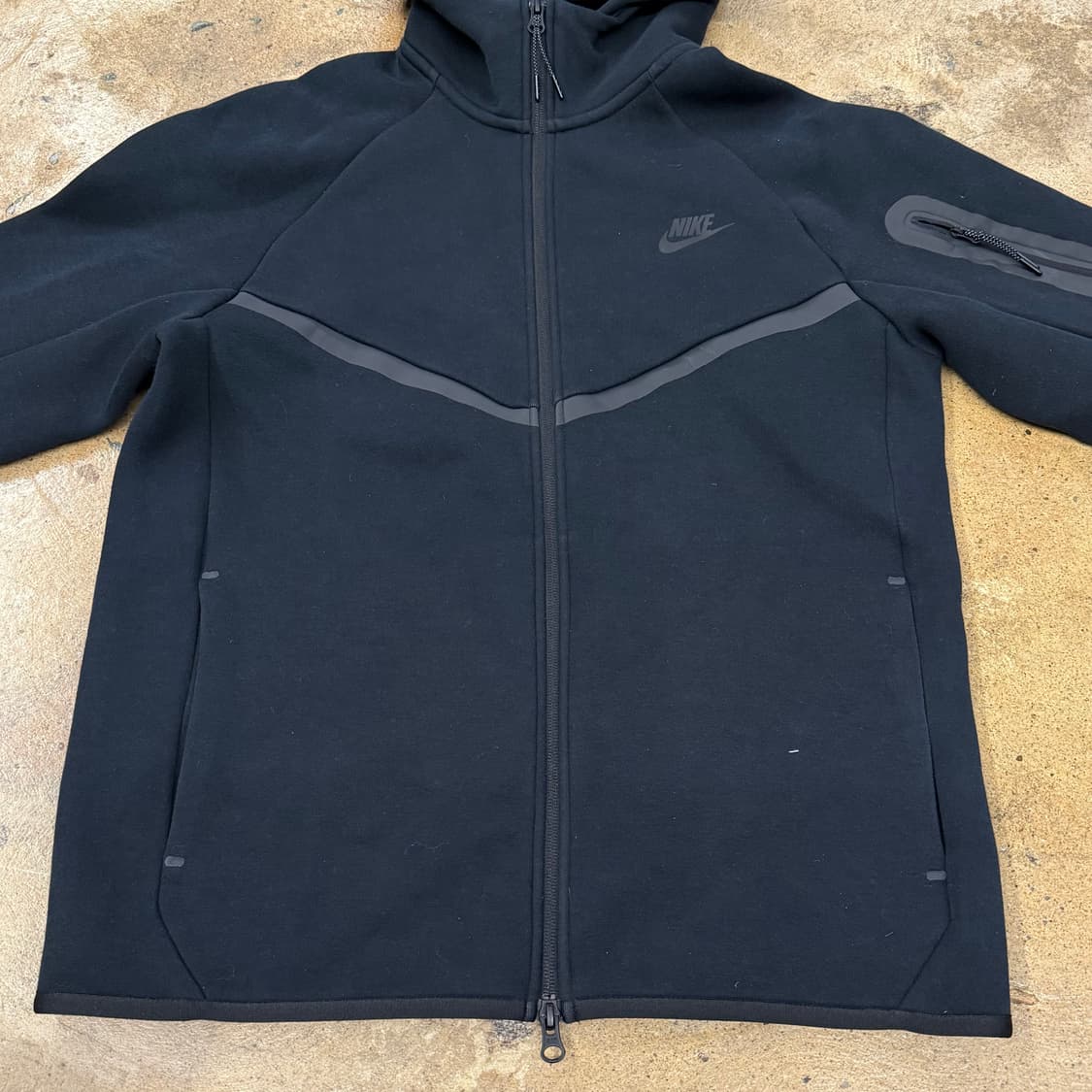 [정품/M] 나이키 테크 플리스 후드 집업 블랙 b16 상품이미지3