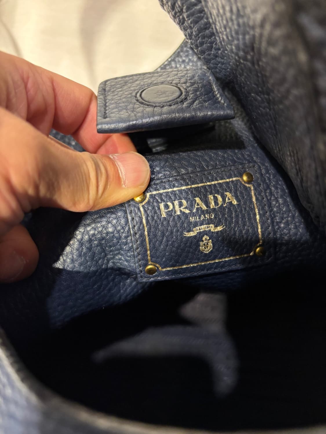 프라다 비텔로 다이노 호보백 네이비 가방 상품이미지7