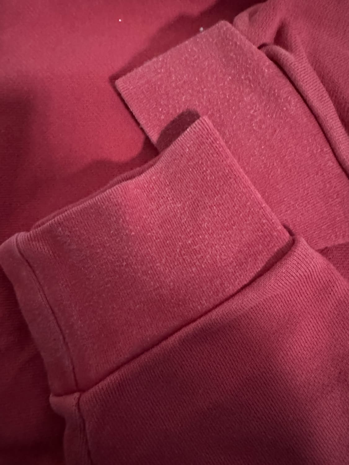 아디다스 트레포일 빅 로고 스웻 레드 후드티 L 상품이미지5