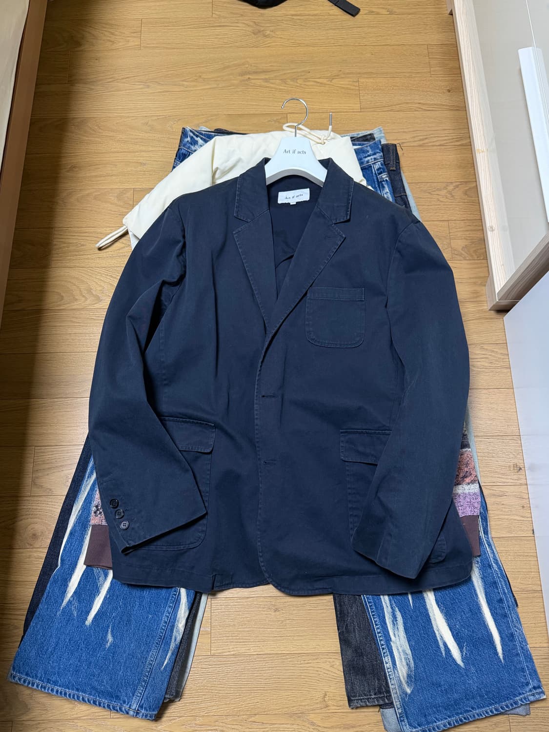 아트 이프 액츠 워시드 3버튼 블레이저 상품이미지1